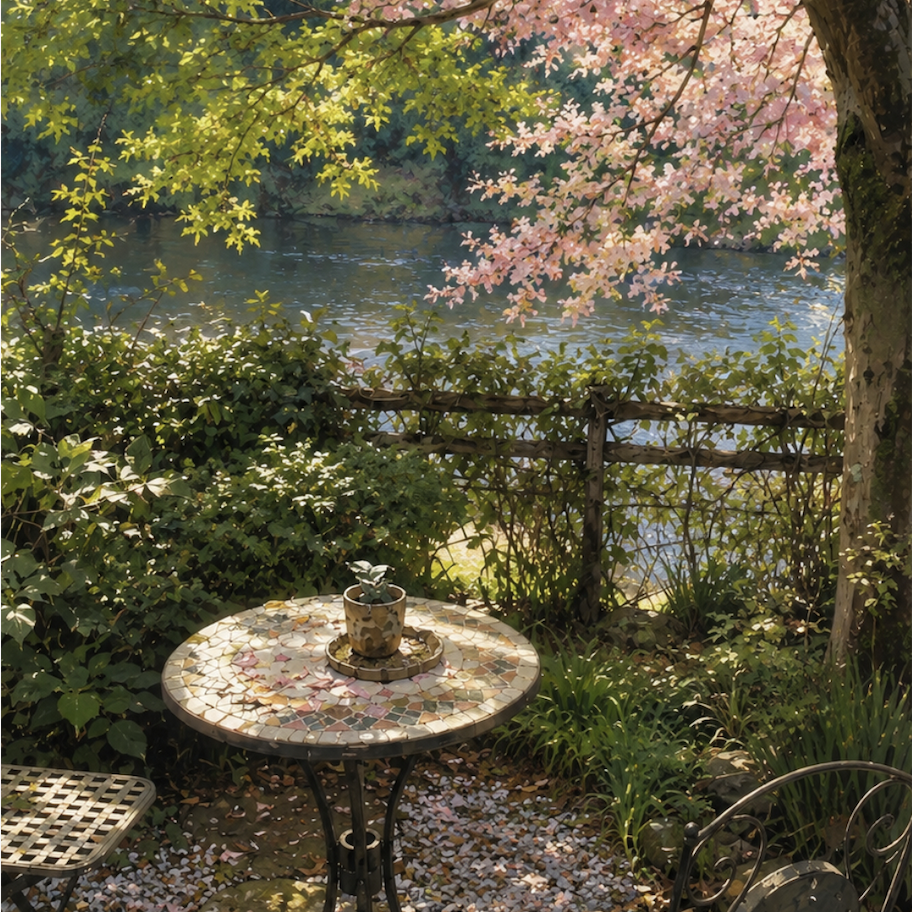 Kirschblüten-Café